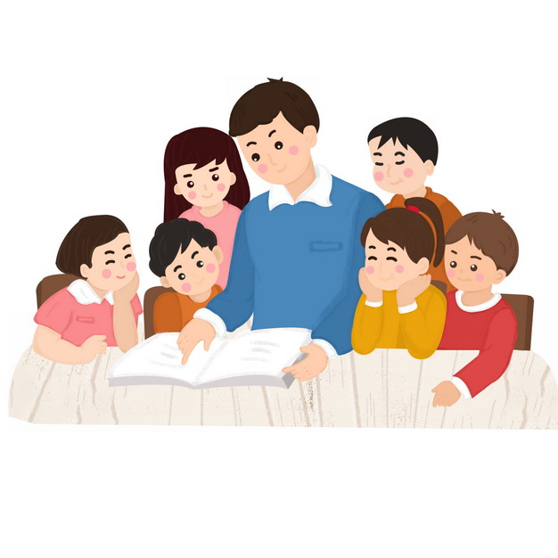卡通老师在给学生讲解题目教师节插画248044免抠图片素材 教育文化-第